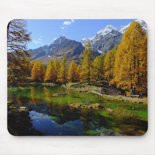 Tapis De Souris Montagne, paysage lacustre (Devant)