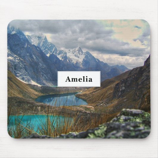 Tapis De Souris Montagnes alpines pittoresques photo (Devant)