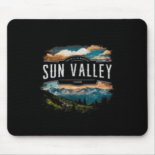 Tapis De Souris Montagnes de Sun Valley Idaho Randonnée Extérieur