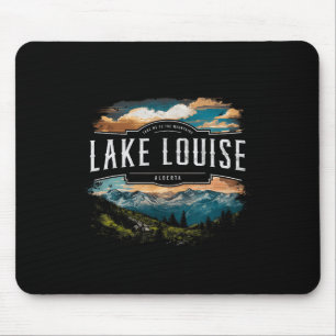 Tapis De Souris Montagnes du lac Louise Alberta Randonnée Extérieu