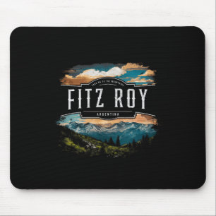 Tapis De Souris Montagnes Fitz Roy Argentine Randonnée Extérieur V