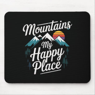 Tapis De Souris Montagnes Mon Lieu Heureux Sentier de Montagne Ran
