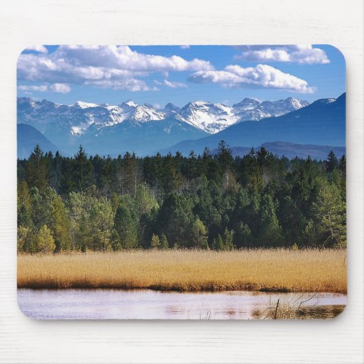Tapis De Souris Montagnes pittoresques Paysage alpin (Devant)