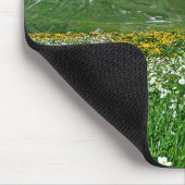 Tapis De Souris Montagnes | Swiss Alps Valley Spring (Coin)