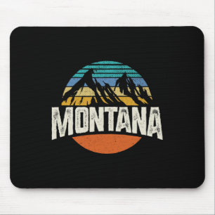 Tapis De Souris Montana Montagnes Design Rétro Randonnée Mt