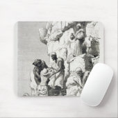 Tapis De Souris Montée de la grande pyramide, 19ème siècle (Avec souris)