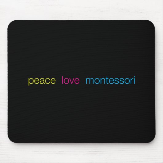 Tapis De Souris Montessori Mousepad (Devant)