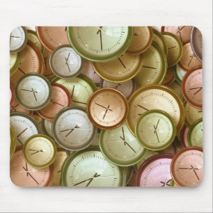 Tapis De Souris Montre Horloge Bureau École Club Boutique Cristal