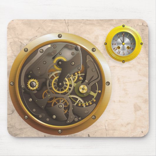 Tapis De Souris Montre Steampunk (Devant)