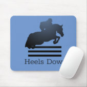 Tapis De Souris Montrez le cavalier qui franchit un obstacle. (Avec souris)