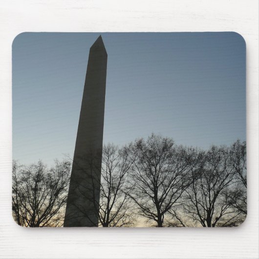 Tapis De Souris Monument de Washington dans le paysage d'hiver II (Devant)