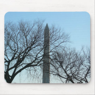 Tapis De Souris Monument Washington en Hiver I Paysage