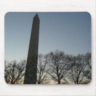 Tapis De Souris Monument Washington en paysage hivernal II