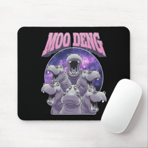 TAPIS DE SOURIS MOO-DENG LE BÉBÉ FAMOUS HIPPOPOTAME PYGMÉE MOODENG