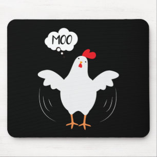 Tapis De Souris MOO Fun CowChicken - Fun For Men and Women