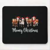 Tapis De Souris Mooey Christmas Cowgirl Xmas Funny Western Christm (Devant)