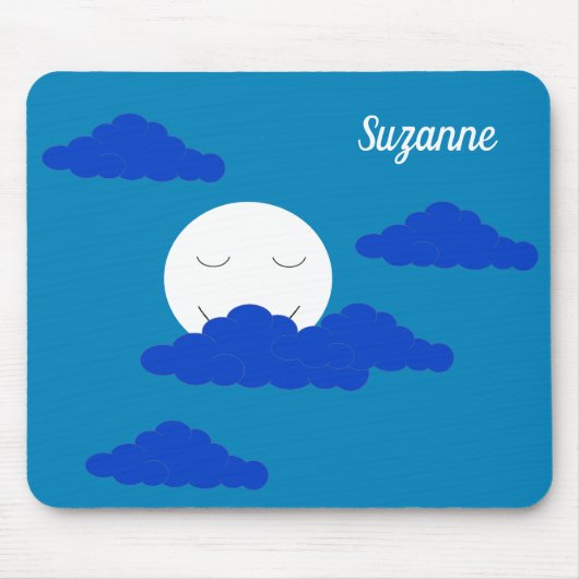 Tapis De Souris Moon at Early Dusk: Blue (Devant)