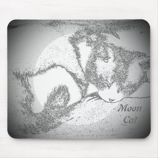 Tapis De Souris Moon Chat Digital Photo pad (Devant)