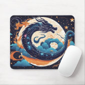 Tapis De Souris moon dragon mouse pad (Avec souris)