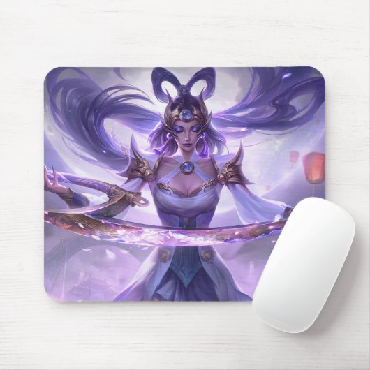 Tapis De Souris Moon Scorn Gaming Mousepad | Thème Night Warrior (Avec souris)