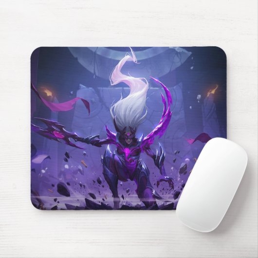 Tapis De Souris Moon Scorn Gaming Mousepad | Thème Night Warrior (Avec souris)