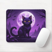 Tapis De Souris Moonlight Cat Mousepad (Avec souris)