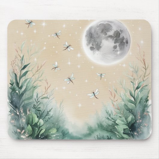 Tapis De Souris Moonlit Whimsy Forest Mousepad (Devant)