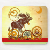 Tapis De Souris Moose Christmas (Devant)