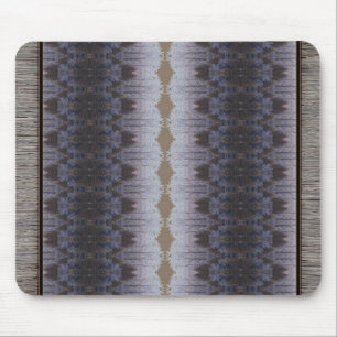 Tapis De Souris Moquette à motif bleu et gris Brown