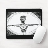 Tapis de souris morbide déchiré et étiré (Avec souris)