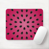 Tapis De Souris Morceau de pastèque rouge avec graines (Avec souris)