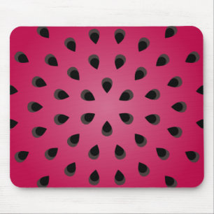 Tapis De Souris Morceau de pastèque rouge avec graines