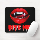 Tapis De Souris Mordez-moi vampire Halloween (Avec souris)