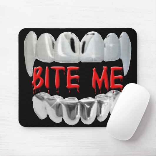 Tapis De Souris Mords-Moi Sang Et Teintures Souris Pad (Avec souris)