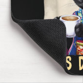 Tapis De Souris More Espresso Less Depresso Japanese Art Funny Cat (Coin)