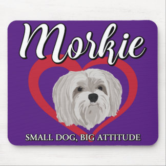 Tapis De Souris Morkie - Petit chien, grande attitude - 3