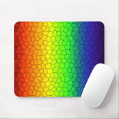 Tapis De Souris Mosaic Abstrait Rainbow Design (Avec souris)