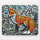 Tapis De Souris Mosaic Carrelage Fox Wildlife Art (Devant)