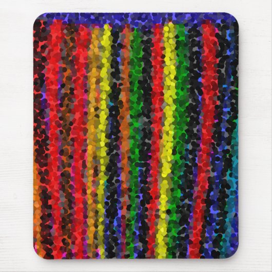 Tapis De Souris Mosaic Stripes Mousepad (Devant)