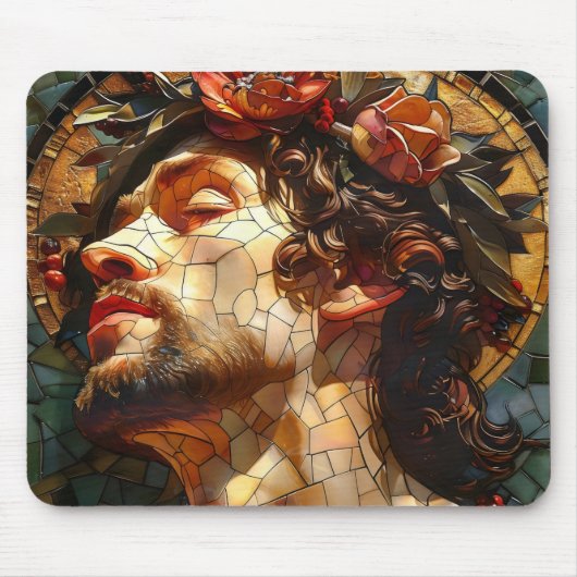 Tapis De Souris Mosaïque de Jésus (Devant)
