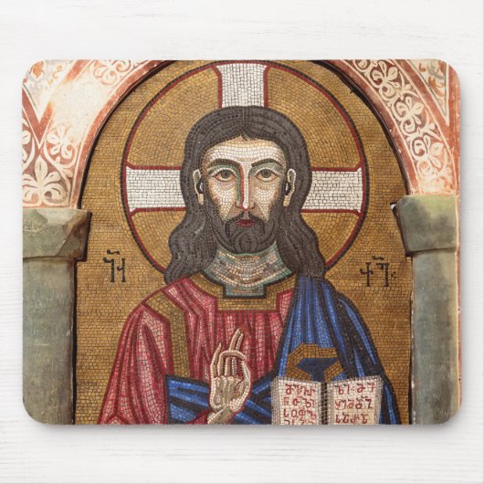 Tapis De Souris Mosaïque de Jésus antique (Devant)