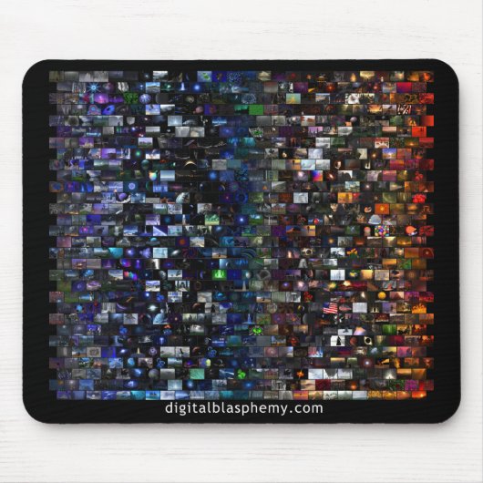 Tapis De Souris Mosaïque de spectre de blasphème de Digitals (Devant)