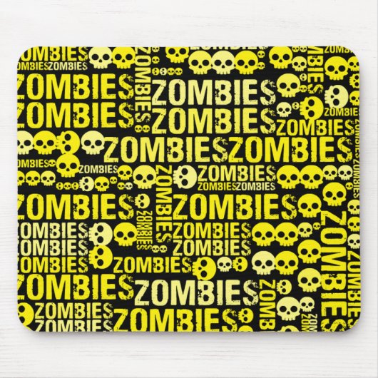 Tapis De Souris Mosaïque de zombis (Devant)