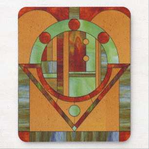 Tapis De Souris Mosaïque en bois