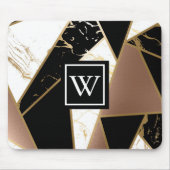 Tapis De Souris Mosaïque géométrique de marbre (Devant)