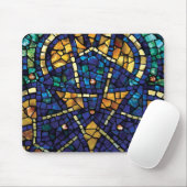Tapis De Souris Mosaïque Mousepad "kaléidoscope " souillé en verre (Avec souris)