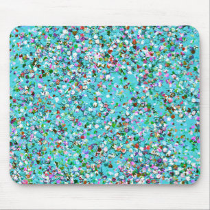 Tapis De Souris Mosaïque multicolore Parties scintillant moderne G
