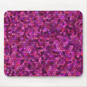 Tapis De Souris Mosaïque Rose Violet