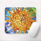 Tapis De Souris Mosaïques de Park Guell Mousepad (Avec souris)