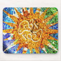 Mosaïques de Park Guell Mousepad